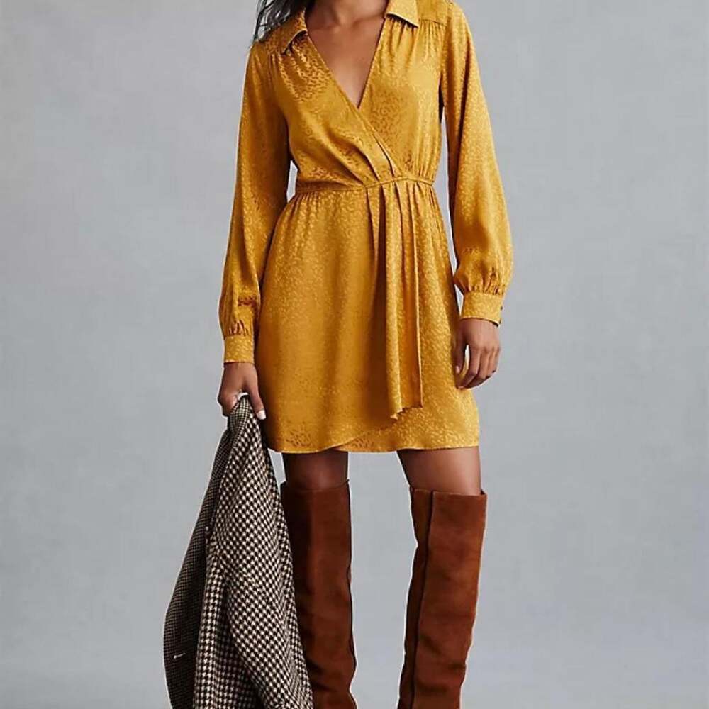 By Anthropologie long sleeve mini dress